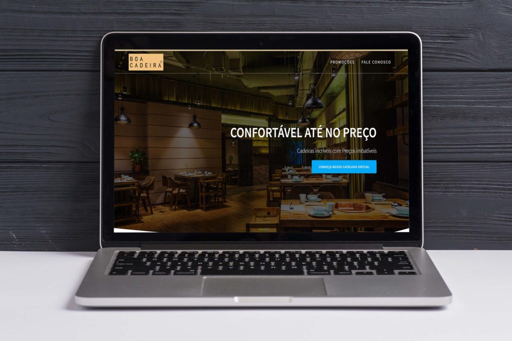 Site Institucional: cliente Boa Cadeira